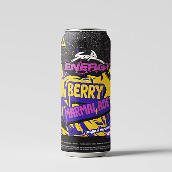 Напиток INDO Sour Energy "Berry Marmelade" 0.5л